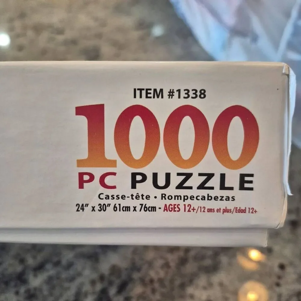 White Mountain Movies 1000 pc Jigsaw Puzzle, USED